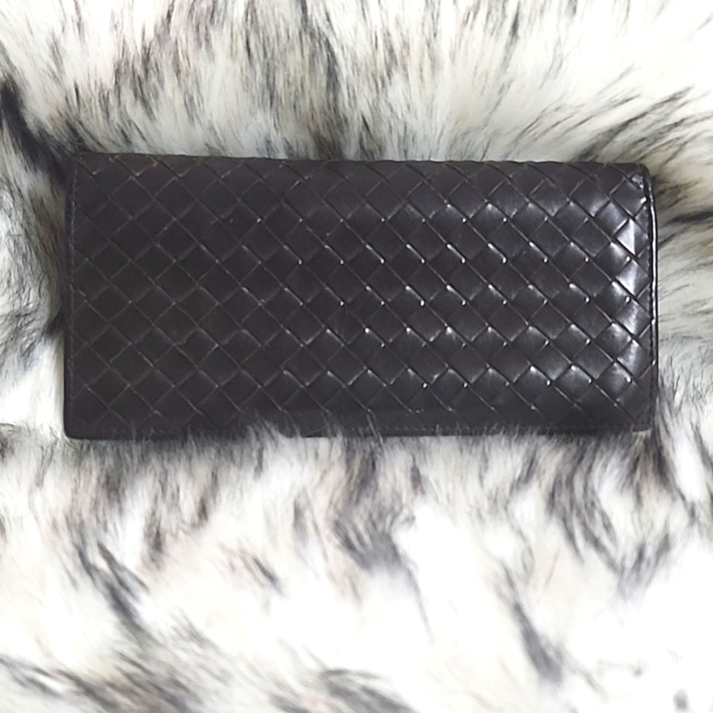 Bottega Veneta Flap Wallet - Brown